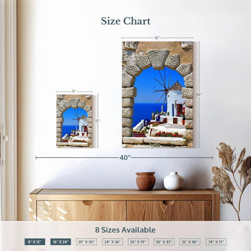 Gillard Window Windmill View, 12" H x 8" W