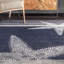 Tapis bleu en polypropylène tissé à la machine Rectangle Wilkeson-702757371