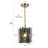 Quitman 1-Light Dimmable Pendant -1248170434