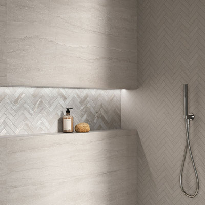 Tivoli 1X4 Herringbone Mariluna Grey