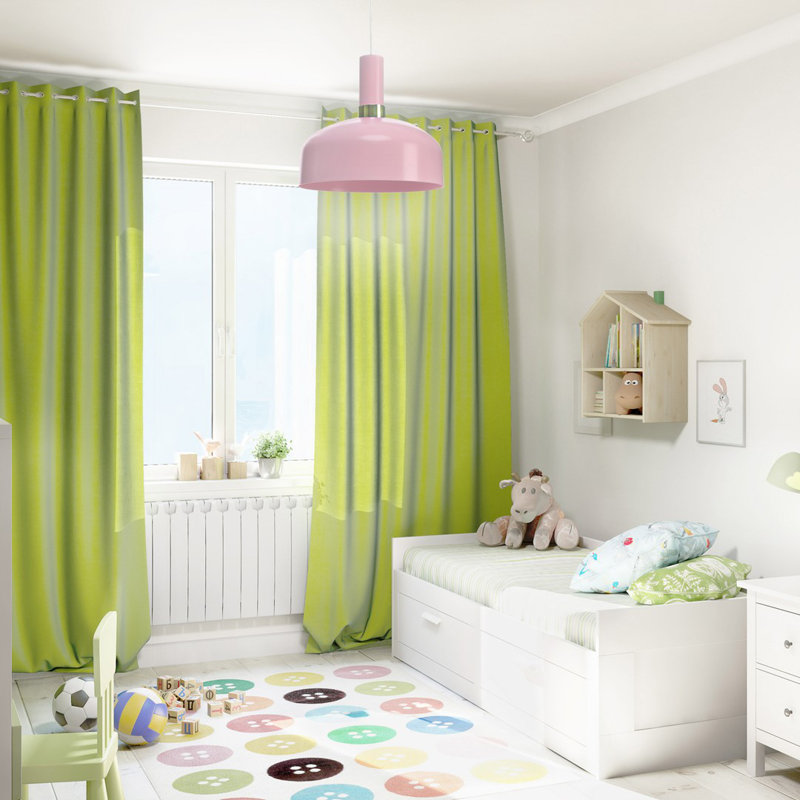 Malmo 1 - Light Dome Pendant, Pink