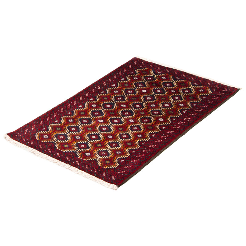 Tapis unique en laine noué à la main 3 pi 2 po x 5 pi 2 po nouvel âge Kalgoorlie