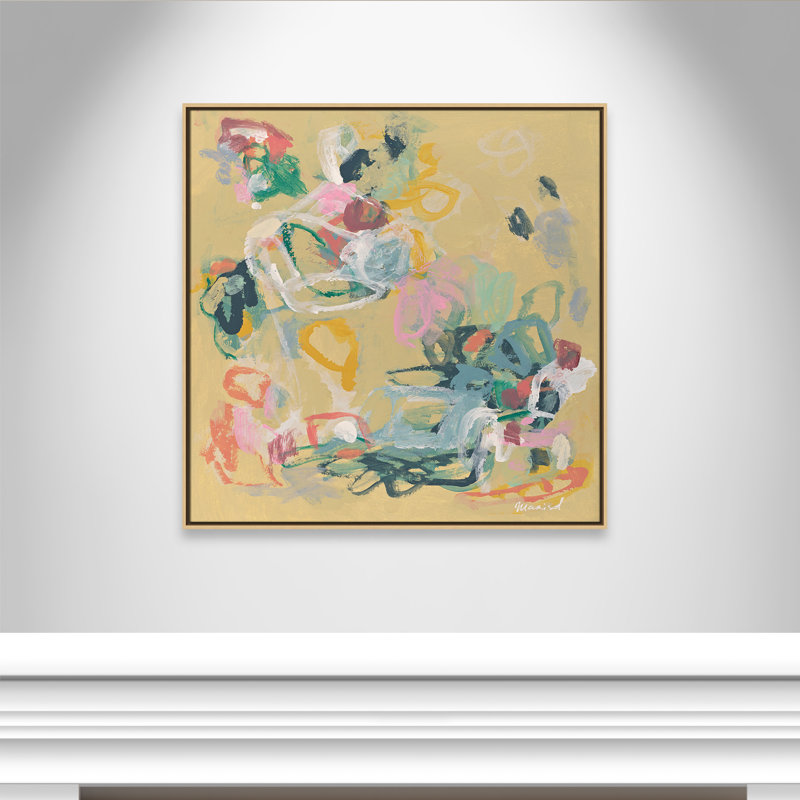 Living In Colors Square Version Print by Marisol Evora, Natural, 37.5" H x 37.5" W