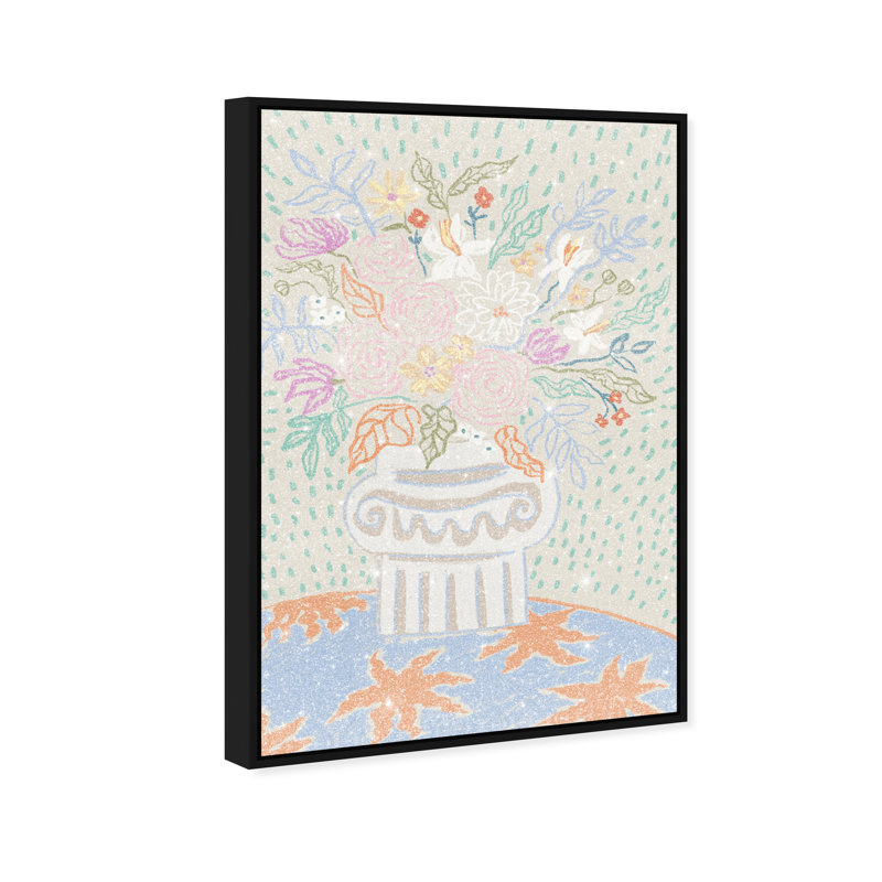 Summer Arrangement Print by Oliver Gal, 16"H x 11"W, Black Floater Frame