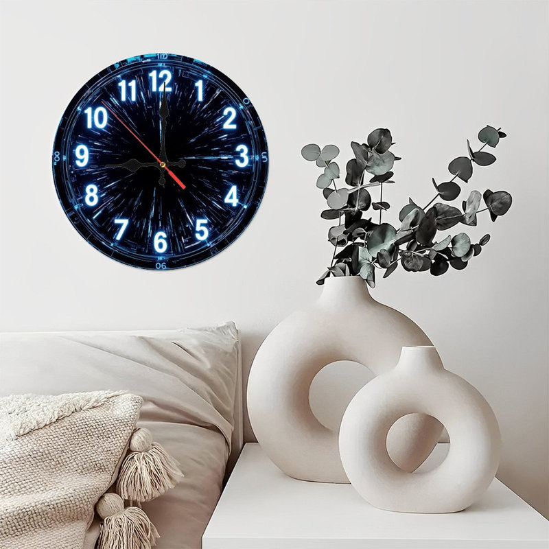 Horloge numérique Face Time Warp