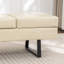 Banc de rangement rembourré en similicuir Charice-132539110