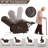 Power Lift Recliner Chair with Heat & Massage, Leather Recliners with Cup Holder, USB Charge, for Living Room (Brown)-1441983878