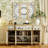 59.1" W Sideboard Cabinet Buffet Storage Cabinet With Wall Hanging Decorations