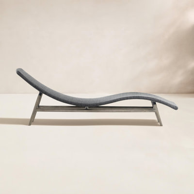 Janine 24'' Outdoor Teak Chaise Lounge