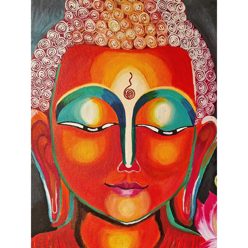 The Buddha | Oil On Canvas | By Meenu Kapoor | Wall Décor