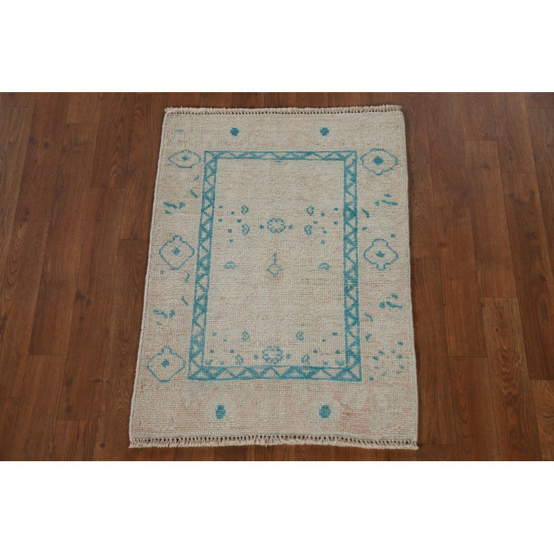 Tapis décoratif teint à la main Oushak 2x3