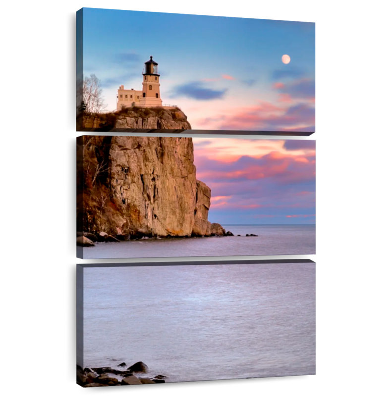Alvord Split Rock Lighthouse Sunset, 32" H x 20" W