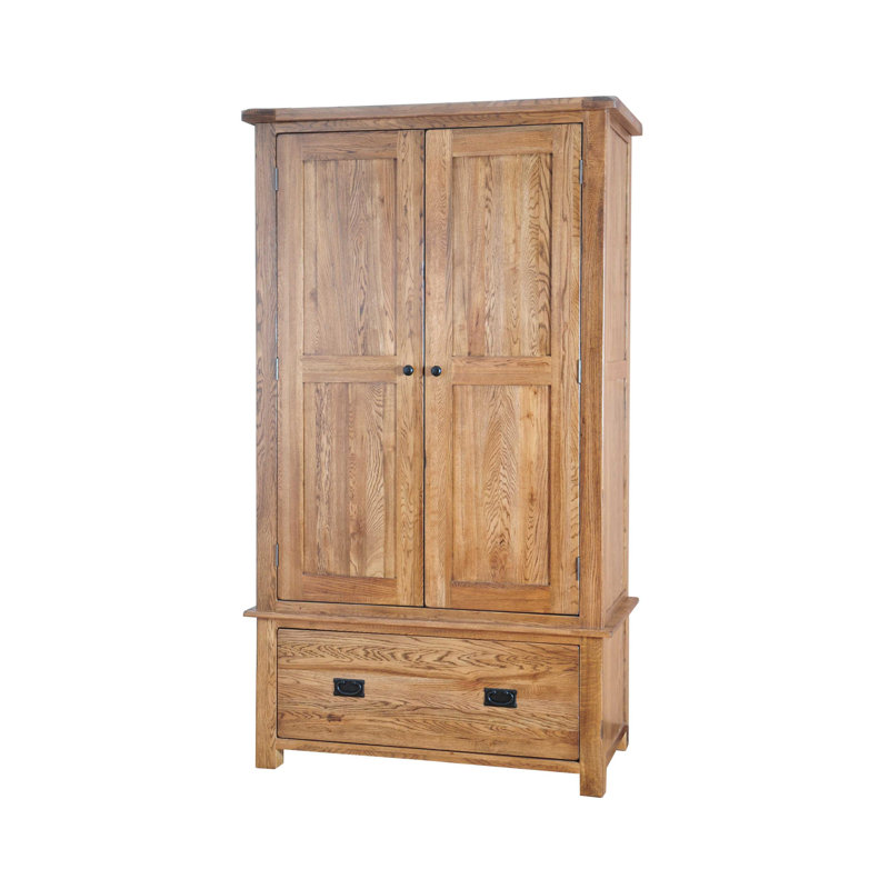 2 Door Solid Wood Wardrobe