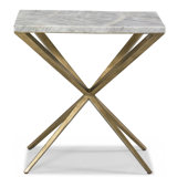 Centurion 100% Marble Pedestal End Table