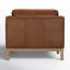 Fauteuil club en cuir véritable 33,07 po Nels