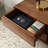 Simple solid wood large capacity TV cabinet-107265346