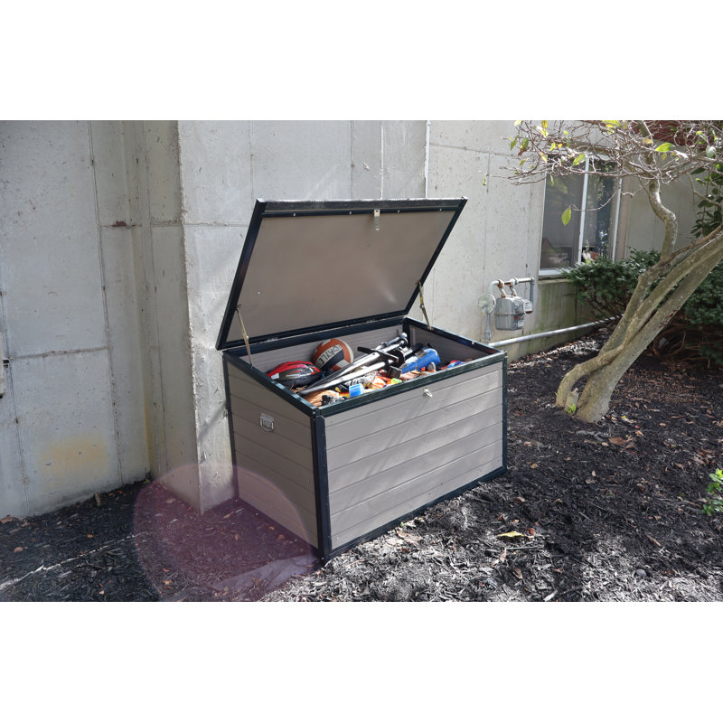 24.4 CUFT. Outdoor Solid Wood Storage Bin and Pet Food Storage Container