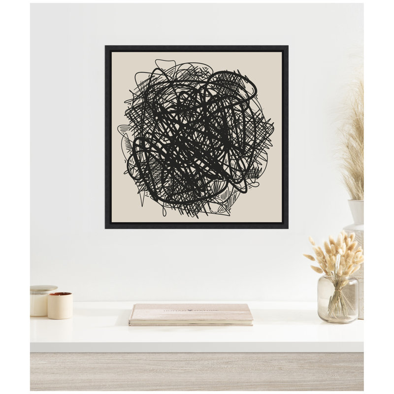 Reproduction d'art moderne sur toile encadrée moderne "Luffa" par The Creative Bunch Studio