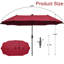 Parasol de marché rectangulaire 13 pi Hopkinton-42453653
