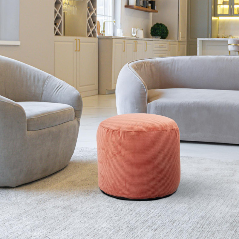Pouf Fipps Tall Pana sable, Polyester orange