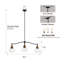 Suspension linéaire à 3 lumières de 36 po, éclairage rustique pour îlot de cuisine de style campagnard