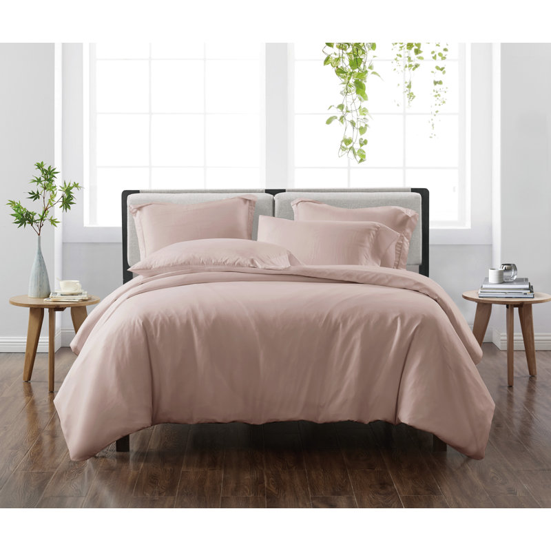Ensemble de housse de couette en microfibre Cannon Heritage, Housse de couette grand et 2 taies décoratives, Rougir