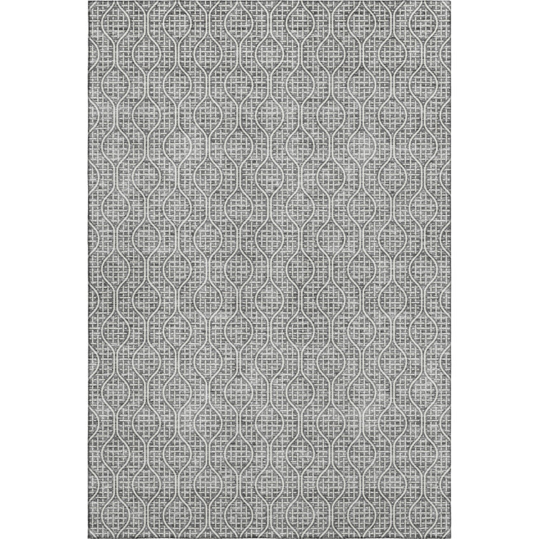 Premium Machine Washable Prisco Gray Rug