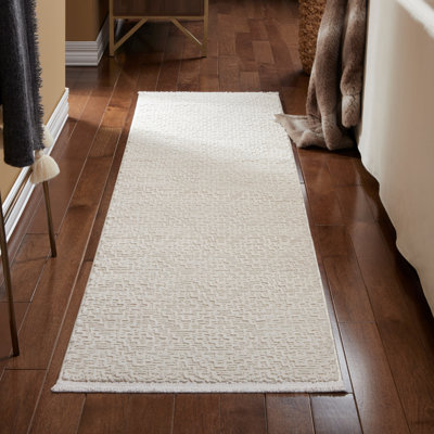 Tapis moderne à texture géométrique haute / basse Tetta & Country Lux