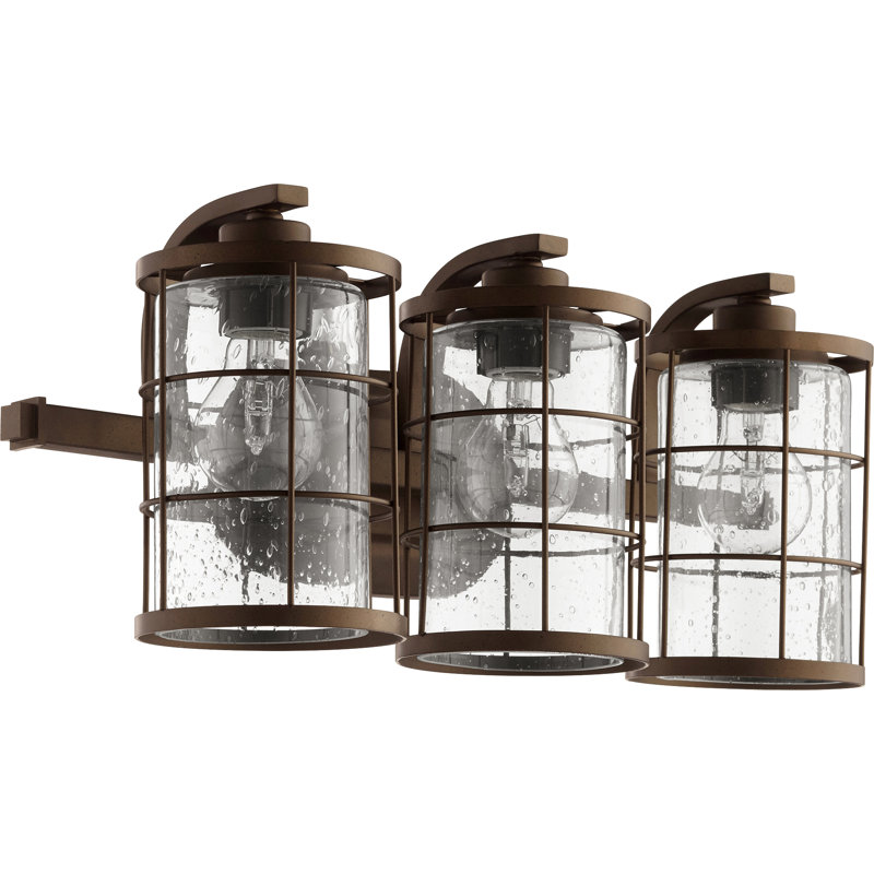 Éclairage pour meuble-lavabo 3 lumières Balentine, Bronze huilé