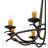 8 - Light Dimmable Wagon Wheel Chandelier