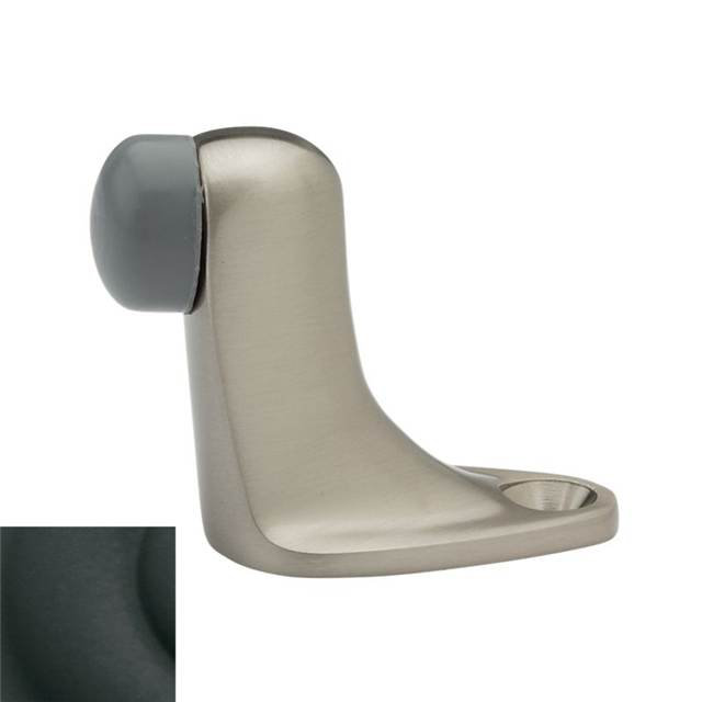 Gooseneck Bumper Floor Mount Stop, Satin Black