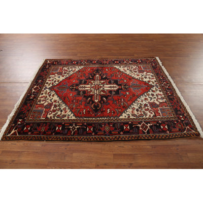 Handmade Geometric Rug 5x6