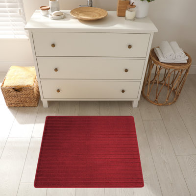 Striped Synthetic Non-Skid Kitchen Mat