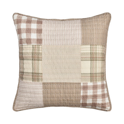 Coussin décoratif matelassé carré 20 po Melrose