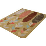 Rug & Kilim’S Mid-Century Modern Rug In Green Multicolor Geometric Pattern