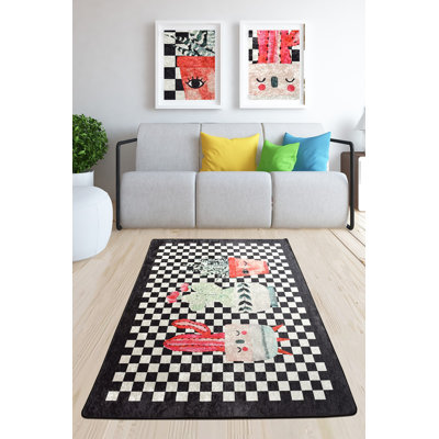Antibacterial Non-Slip Area Rug, 100% Polyester, 47.2 x 70.9 inches | 0.16 in Pile Height, Machine Washable, Durable Felt Base | Perfect for Living Room, Bedroom, & Dining Room | Soft, Stylish, and Easy to Maintain