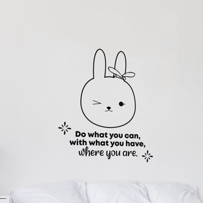 Adhésif décoratif en vinyle «Do What You Can»