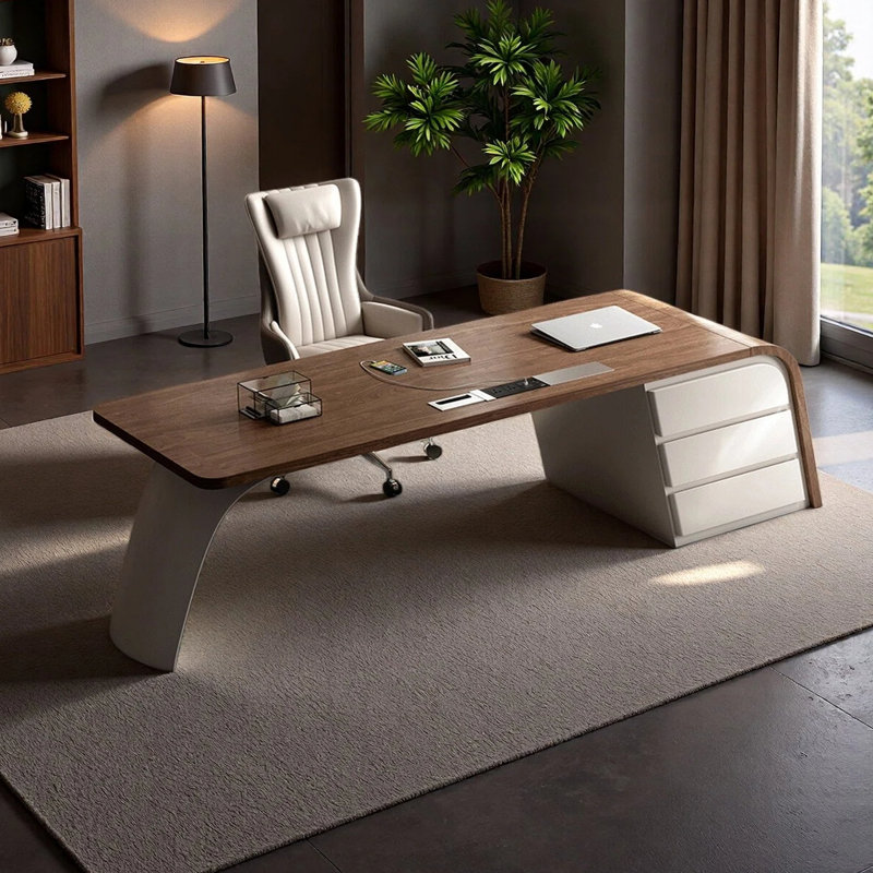 Bureau simple et moderne, H 29,53 po x l 70,87 po x P 27,56 po