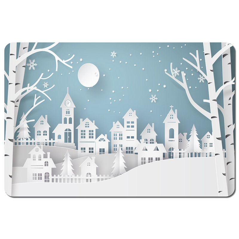 Friedman Polyester, Wood/Bamboo No Pattern Rectangle Placemat