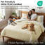 Housse de couette Vilano de Southshore Fine Linens, grande taille, en microfibre 110 g/m² avec fermeture éclair invisible et 4 attaches aux coins, 2 taies d'oreiller King, King/California King, couleur crème.-1329401320-1329401325