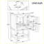 Meuble-lavabo moderne avec lavabo et porte à fermeture douce-104981887