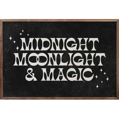 " Midnight Moonlight And Magic Black "