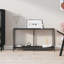 Hekkel Glass Top Console Table-1243905299