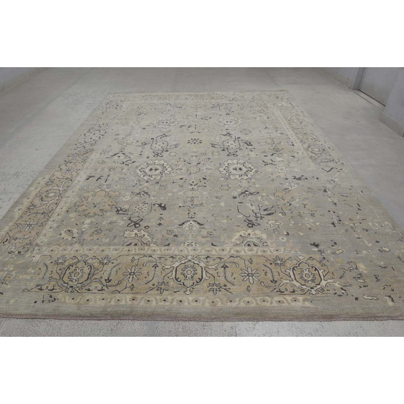 Transitional Hand Knotted Wool Oriental Area Rug