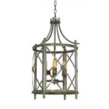 Rosette 4 - Light Lantern Drum Chandelier