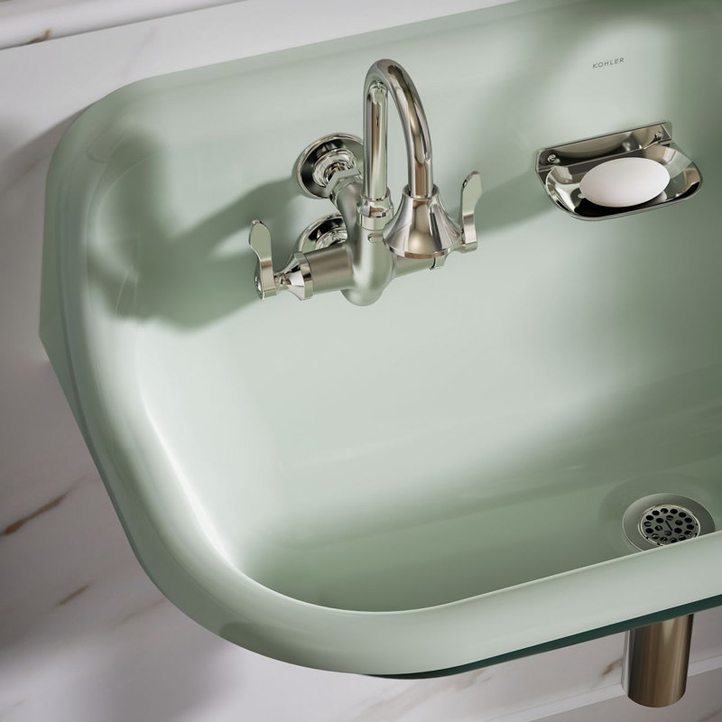 Brockway 36 In. Wall-Mount Utility Sink, Aspen Green