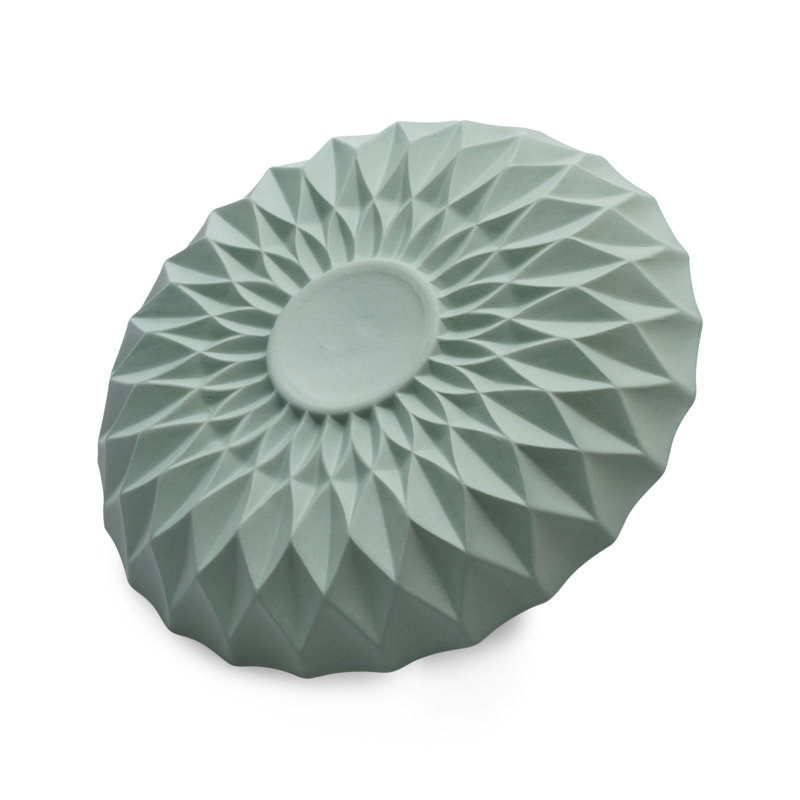 Geo Handmade Plate, Light Green, 17 Cm, Light Green