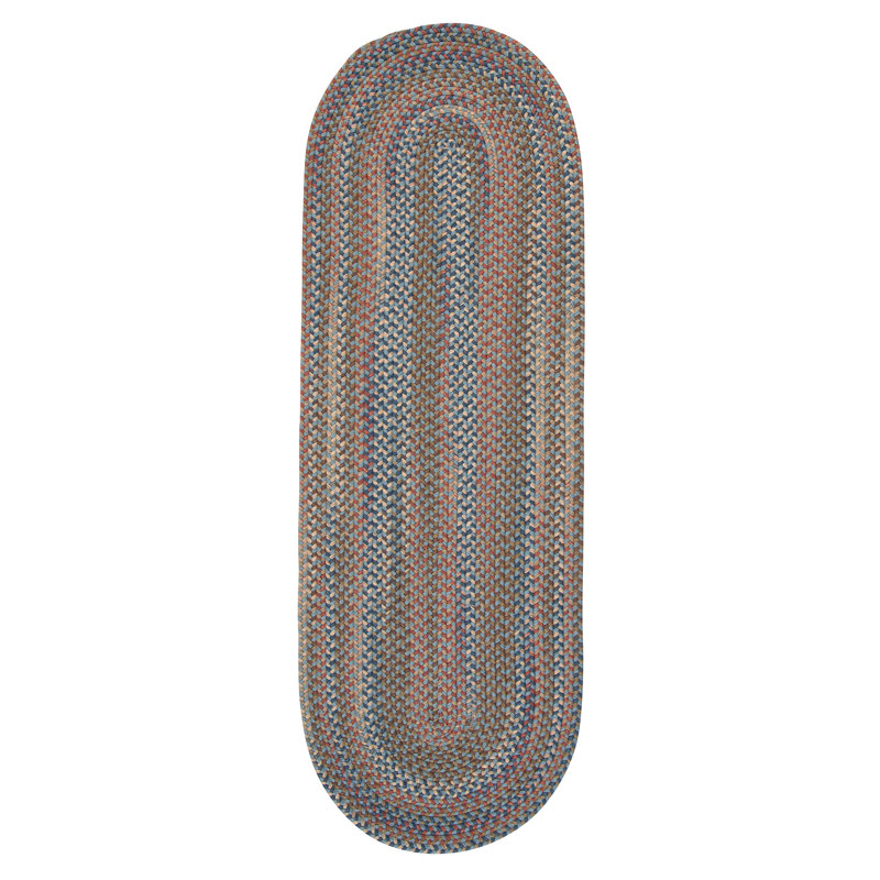 Tapis réversible Kipton - bleu clair, Tapis de couloir 2 pi x 11 pi