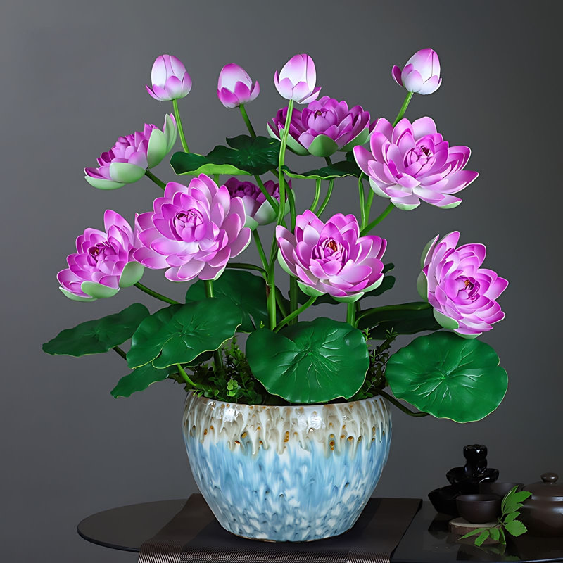 Ranunculus Arrangement in Pot, Mauve