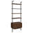 Wendell Walnut 4-Shelf Storage Wall Bookshelf